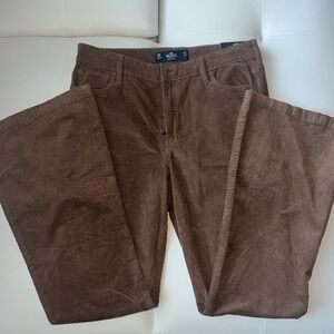Hollister High Rise Flare Corduroy Pants